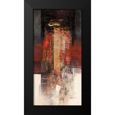 Sentimenti in rosso Black Modern Wood Framed Art Print by Censini