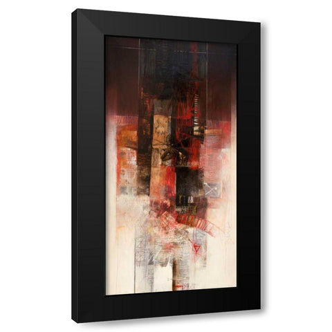 Il teorema dei ritmi Black Modern Wood Framed Art Print with Double Matting by Censini