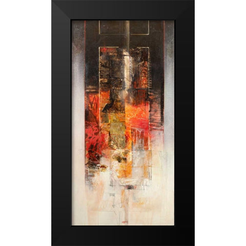 Sinfonia in rosso Black Modern Wood Framed Art Print by Censini