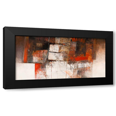 Attese Black Modern Wood Framed Art Print with Double Matting by Censini, Giuliano