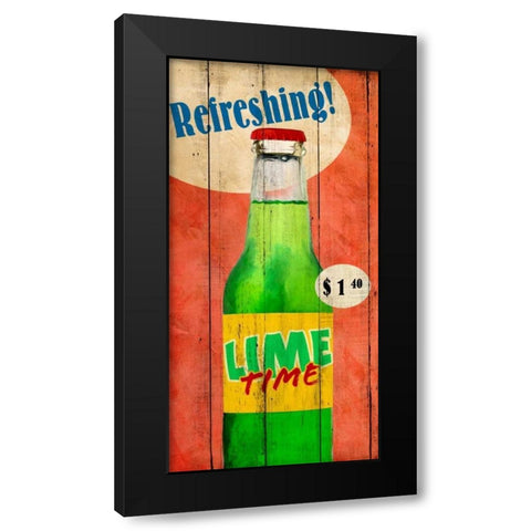 Refreshing Black Modern Wood Framed Art Print by Teller, Skip