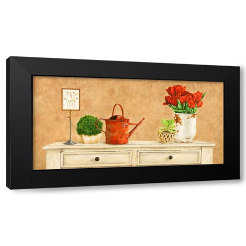 Mon jardin II Black Modern Wood Framed Art Print by Dellal, Remy