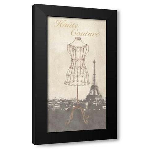 Haute Couture  Black Modern Wood Framed Art Print by Dellal, Remy