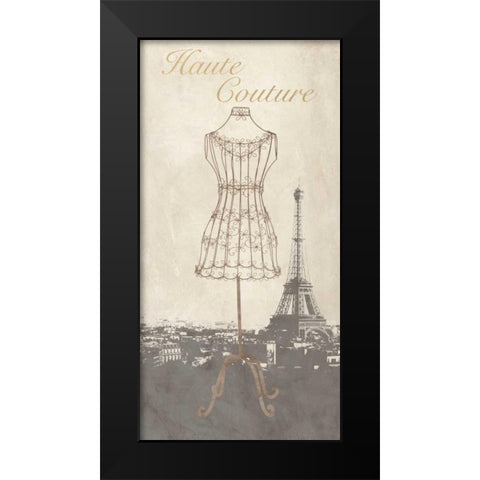 Haute Couture  Black Modern Wood Framed Art Print by Dellal, Remy