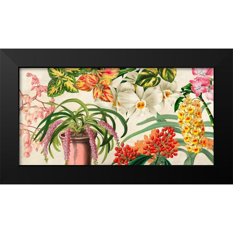 Panneau Botanique IV Black Modern Wood Framed Art Print by Dellal, Remy