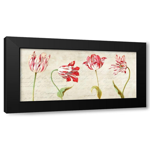 Botaniques Moderne Black Modern Wood Framed Art Print by Dellal, Remy