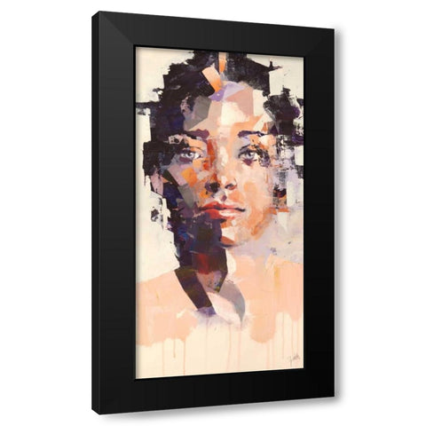 Human Aerodynamics 4 Black Modern Wood Framed Art Print by Moschetta, Dario