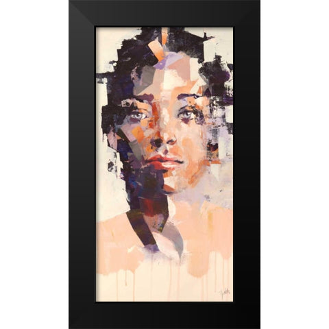 Human Aerodynamics 4 Black Modern Wood Framed Art Print by Moschetta, Dario