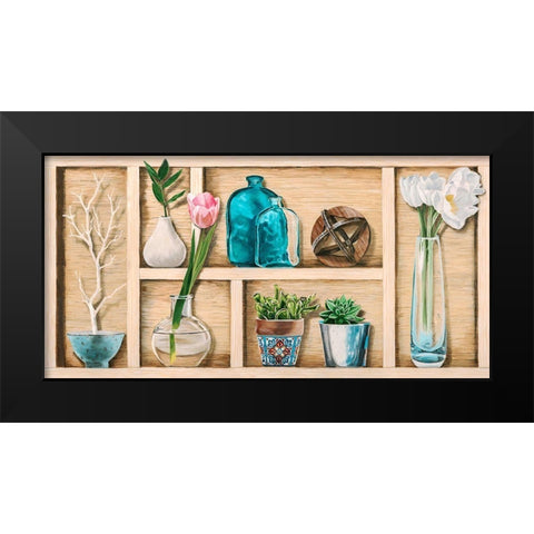 Collection de Memoires I Black Modern Wood Framed Art Print by Dolci, Elena