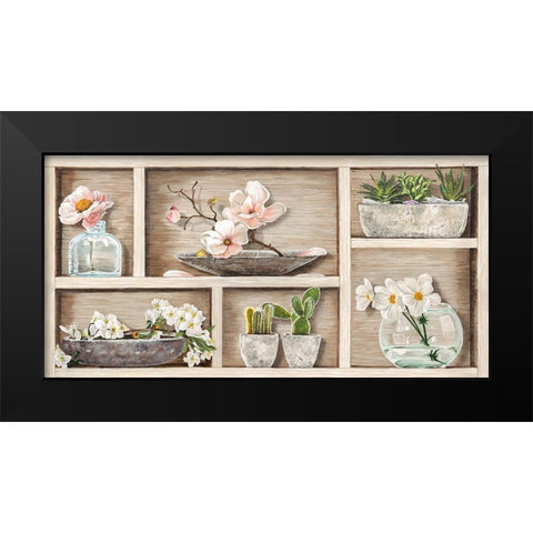 Fleurs et Memoires I Black Modern Wood Framed Art Print by Dolci, Elena