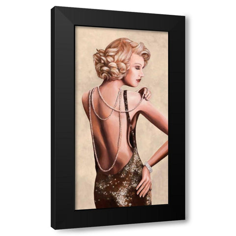 Red Carpet Black Modern Wood Framed Art Print by Duval, Sonya