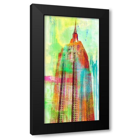 The Building 2.0 Black Modern Wood Framed Art Print with Double Matting by Chestier, Eric