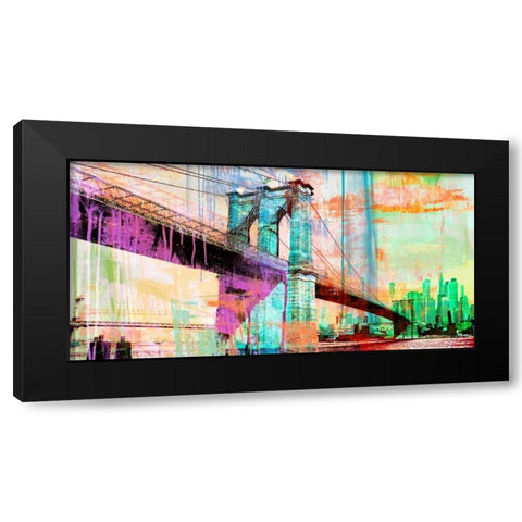The Bridge 2.0 Black Modern Wood Framed Art Print with Double Matting by Chestier, Eric