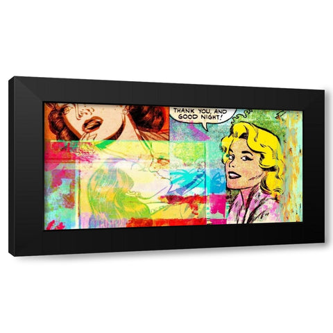 Thank You and Good Night Black Modern Wood Framed Art Print by Chestier, Eric