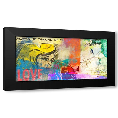 True Love! Black Modern Wood Framed Art Print with Double Matting by Chestier, Eric