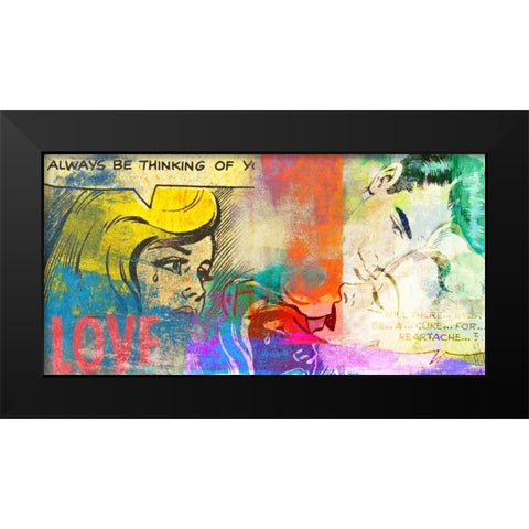True Love! Black Modern Wood Framed Art Print by Chestier, Eric