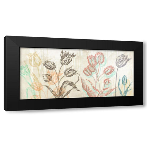 Botaniques Cochin 1 (coleurs) Black Modern Wood Framed Art Print by Eric, Chestier