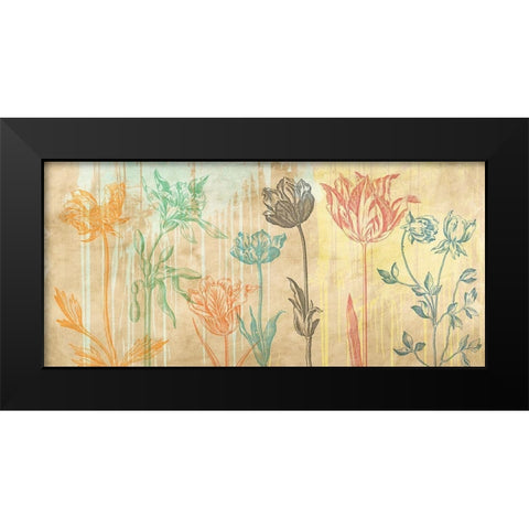 Botaniques Cochin 2 (coleurs) Black Modern Wood Framed Art Print by Eric, Chestier