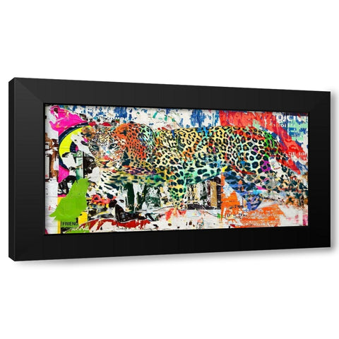 Camouflage #1 Black Modern Wood Framed Art Print by Eric, Chestier