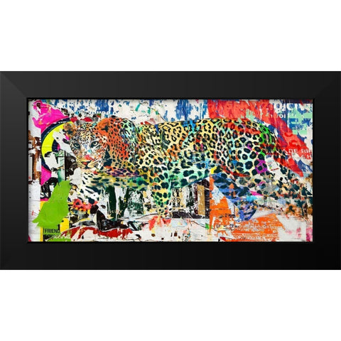 Camouflage #1 Black Modern Wood Framed Art Print by Eric, Chestier