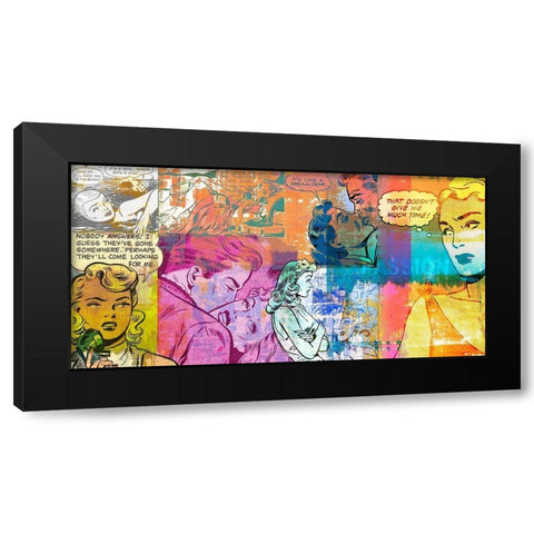Passion Black Modern Wood Framed Art Print by Chestier, Eric