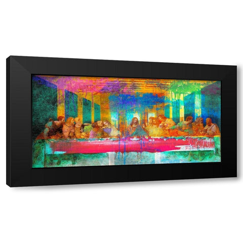 The Last Supper 2.0 Black Modern Wood Framed Art Print by Chestier, Eric