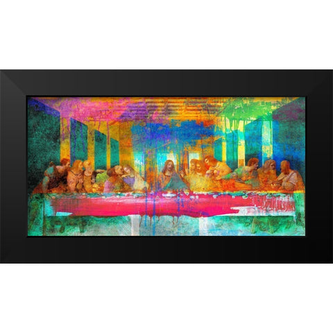 The Last Supper 2.0 Black Modern Wood Framed Art Print by Chestier, Eric