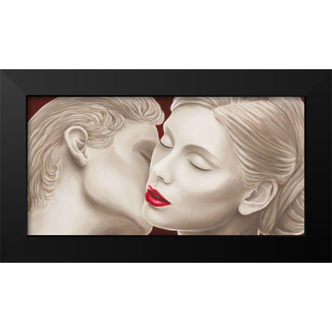 Eternal Lovers Black Modern Wood Framed Art Print by Eleanor, Setti