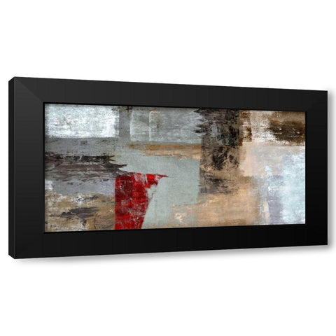 Elemental Black Modern Wood Framed Art Print with Double Matting by Falcone, Ruggero