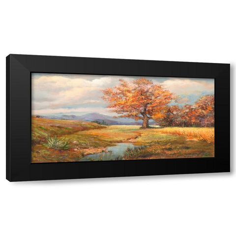 Sorgente nella radura Black Modern Wood Framed Art Print with Double Matting by Cerana, Francesco