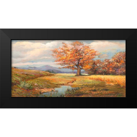 Sorgente nella radura Black Modern Wood Framed Art Print by Cerana, Francesco