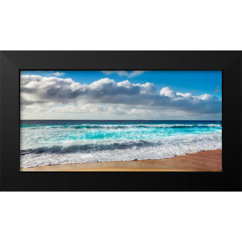 Grande Anse, La Digue, Seychelles Black Modern Wood Framed Art Print by Krahmer, Frank