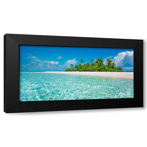 Palm island, Maldives Black Modern Wood Framed Art Print by Krahmer, Frank