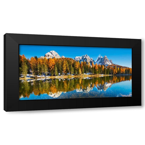 Lago Antorno and Misurina, Dolomites, Italy Black Modern Wood Framed Art Print by Krahmer, Frank
