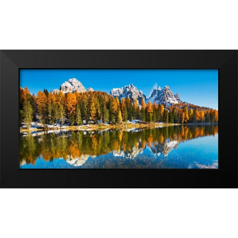 Lago Antorno and Misurina, Dolomites, Italy Black Modern Wood Framed Art Print by Krahmer, Frank