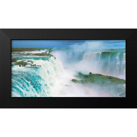 Iguazu Falls, Brazil Black Modern Wood Framed Art Print by Frank, Krahmer