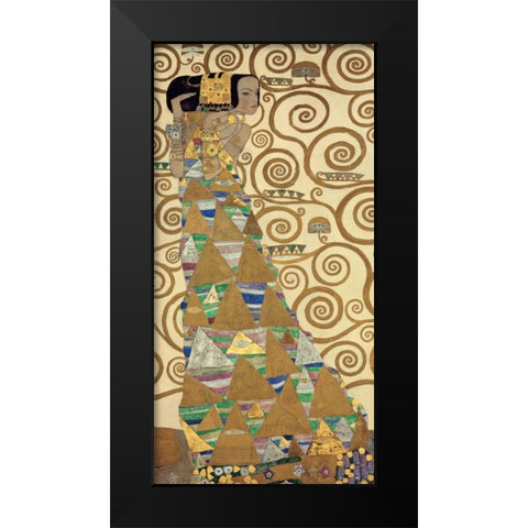 The Tree of Life I Black Modern Wood Framed Art Print by Klimt, Gustav