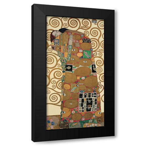 The Tree of Life III Black Modern Wood Framed Art Print by Klimt, Gustav