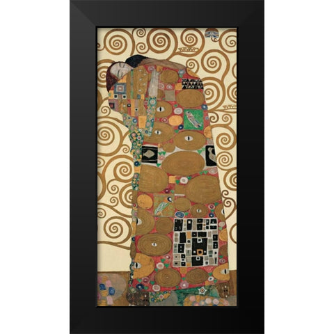 The Tree of Life III Black Modern Wood Framed Art Print by Klimt, Gustav