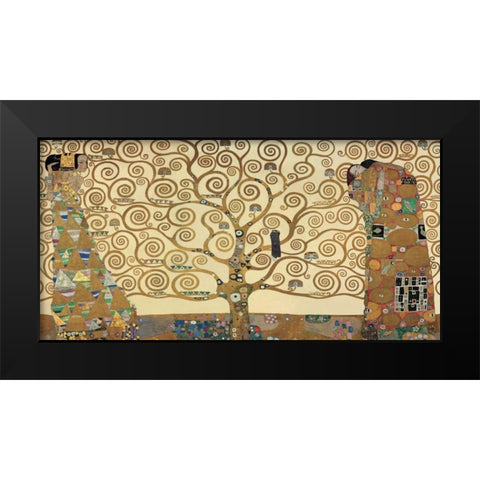 The Tree of Life Black Modern Wood Framed Art Print by Klimt, Gustav