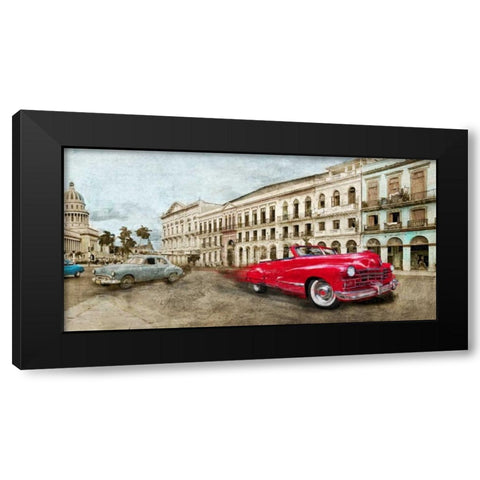 Habanera Black Modern Wood Framed Art Print by Baldo, Ivan