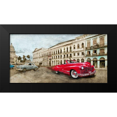 Habanera Black Modern Wood Framed Art Print by Baldo, Ivan