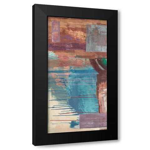 Kaleidos I Black Modern Wood Framed Art Print by Corrado, Italo