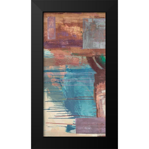 Kaleidos I Black Modern Wood Framed Art Print by Corrado, Italo