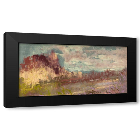 Paesaggio Black Modern Wood Framed Art Print with Double Matting by Corrado, Italo