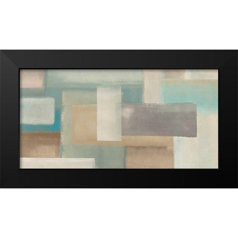 Azure Black Modern Wood Framed Art Print by Corrado, Italo