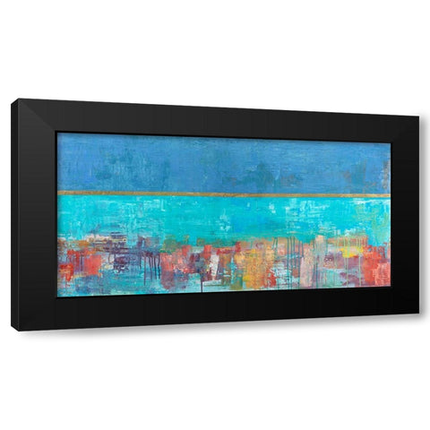 Riflessi Black Modern Wood Framed Art Print by Corrado, Italo