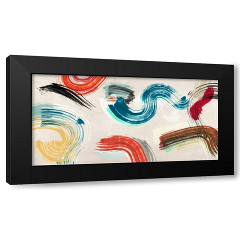 Motionade I Black Modern Wood Framed Art Print by Ikeda, Haru