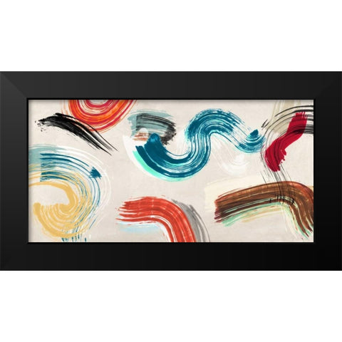 Motionade I Black Modern Wood Framed Art Print by Ikeda, Haru