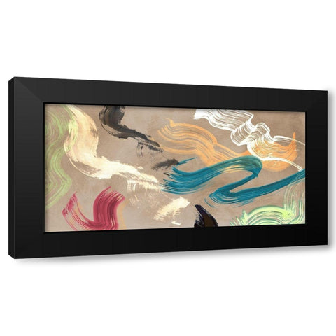 Infinity in Motion Black Modern Wood Framed Art Print with Double Matting by Ikeda, Haru